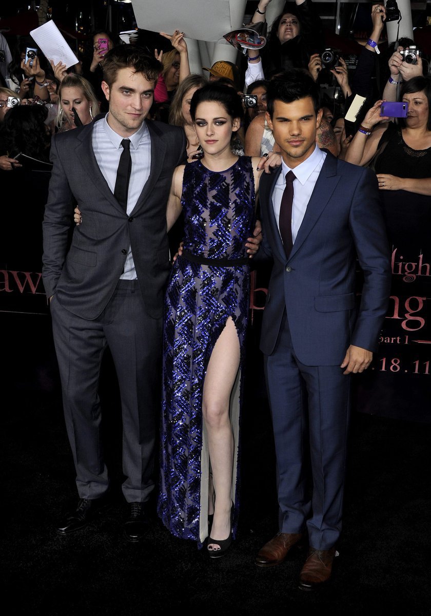 Robert Pattinson, Kristen Stewart a Taylor Lautner