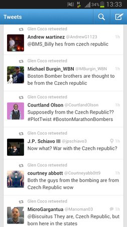 Američané na Twitteru vyhlašují válku České republice