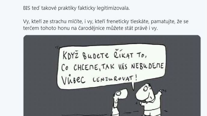 Z Twitteru Jiřího Ovčáčka