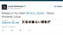 TOP 10 retweetů - 4. Louis Tomlinson z One Direction