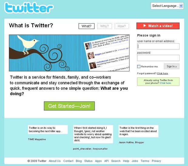 Sociálna sieť Twitter sa už dostala aj do slovníka. Sociálna sieť Twitter sa už dostala aj do slovníka.