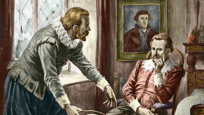 Tycho Brahe a jeho asistent Johannes Kepler Tycho Brahe a jeho asistent Johannes Kepler
