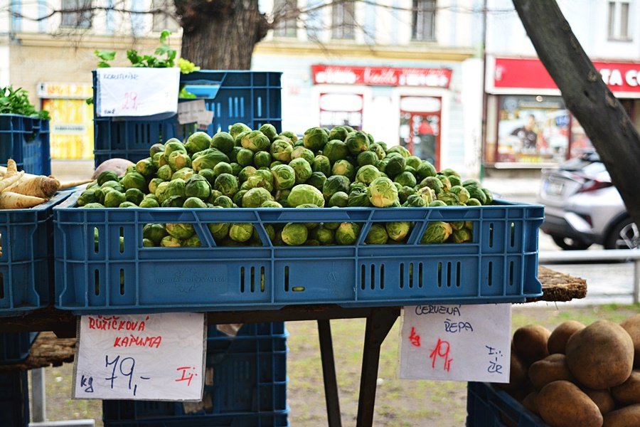 Farmářské trhy na Tylově náměstí nabízí výběr od pondělí do pátku z 20 stánků.