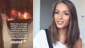 Popálená youtuberka Třešničková: Opět svědkem ohnivého pekla!