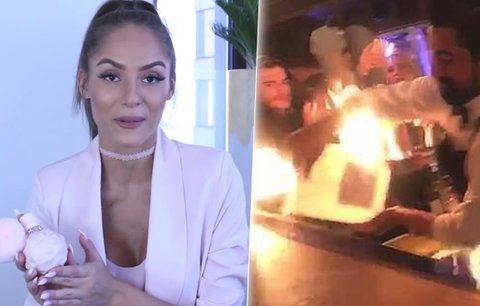 Nové VIDEO zachytilo brutální popálení Týnuš Třešničkové ve slavném baru: Kdo první začal hasit?