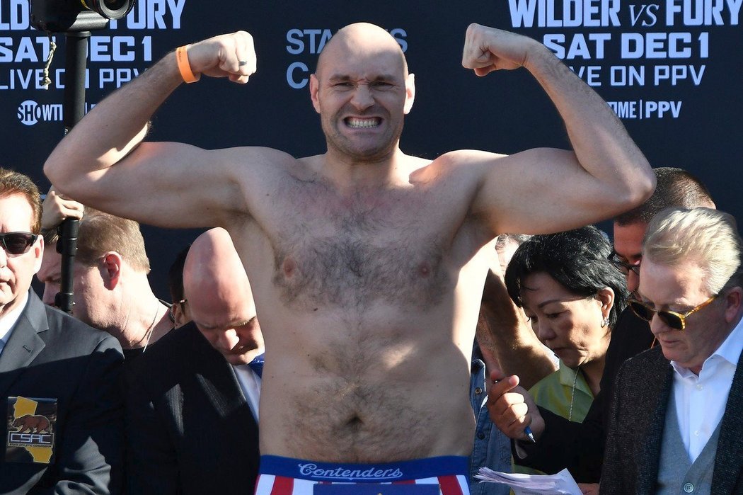 Britský boxer Tyson Fury