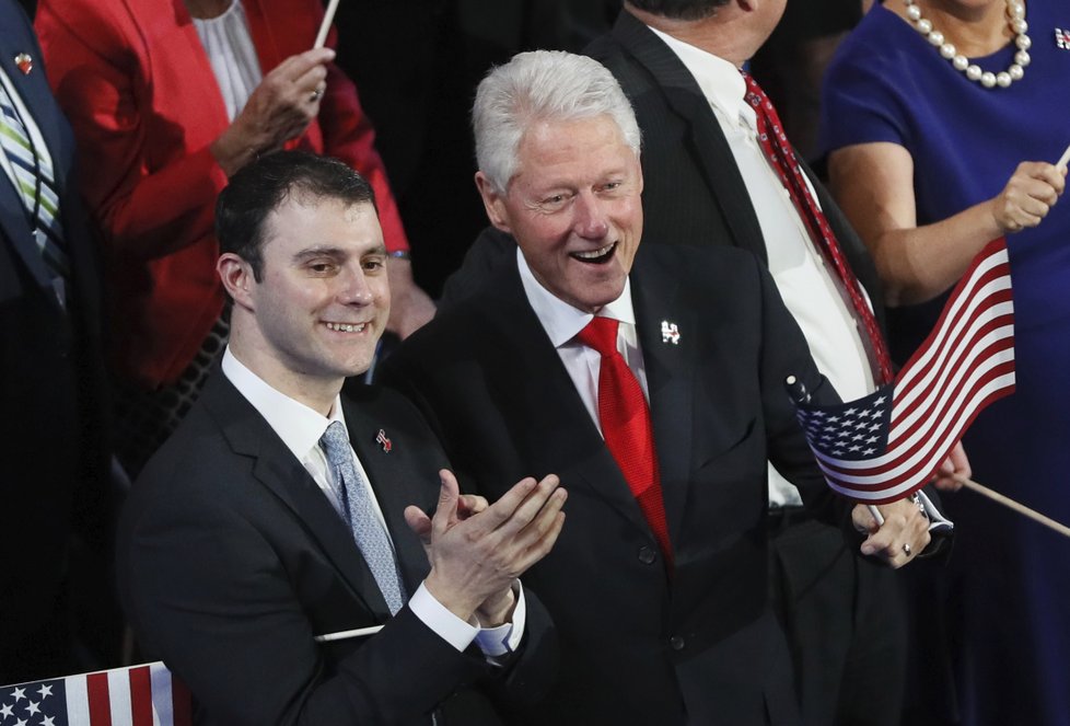 Exprezident Bill Clinton se zetěm Marcem Mezvinským