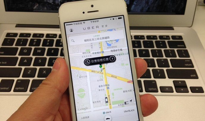 Uber v Číně (ilustrační foto)