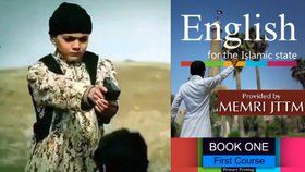 Děti Islámského státu se učí anglicky ze speciální učebnice.