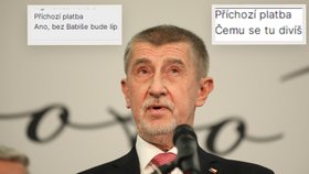 Vzkazy odpůrců pokračují. Babišův účet nadále plní nadávky a urážky.