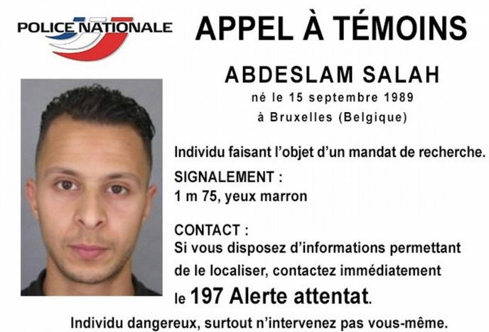 údajný komplic teroristů, bruselský rodák Salah Abdeslam