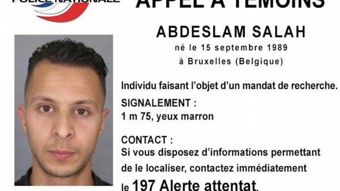 údajný komplic teroristů, bruselský rodák Salah Abdeslam