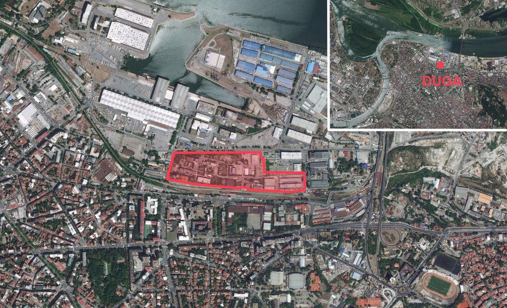 Lokalita projektu Duga, který v srbském Bělehradu plánuje český developer UDI Group.
