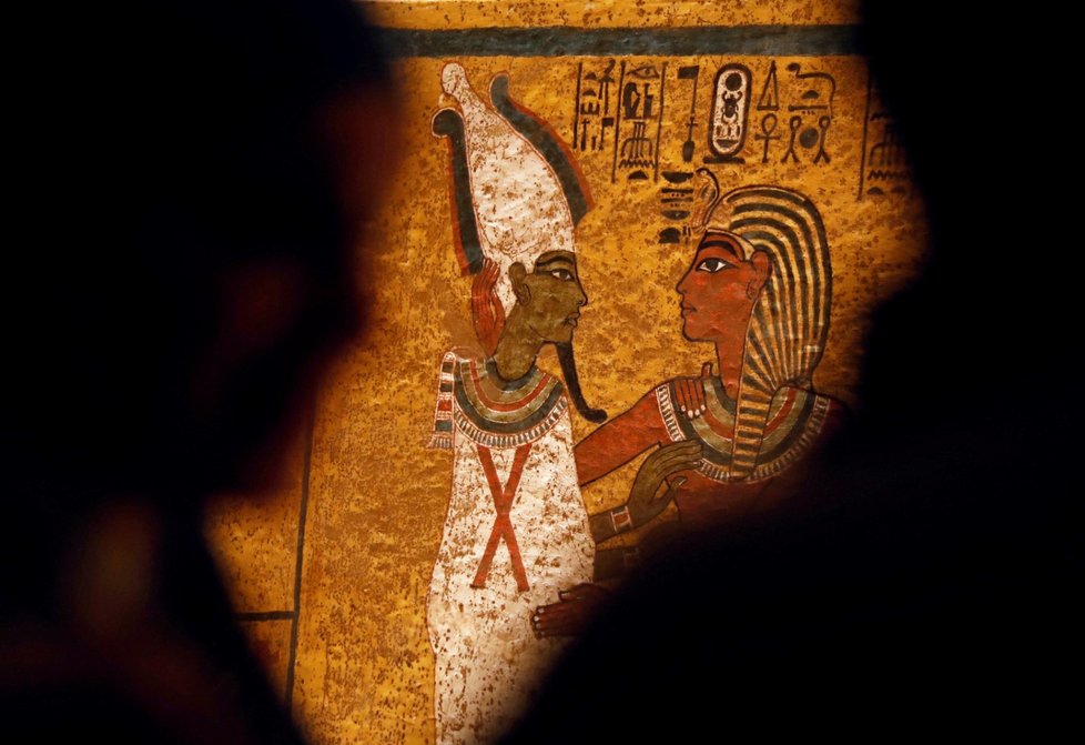 Tutanchámonova hroba v Údolí králů.
