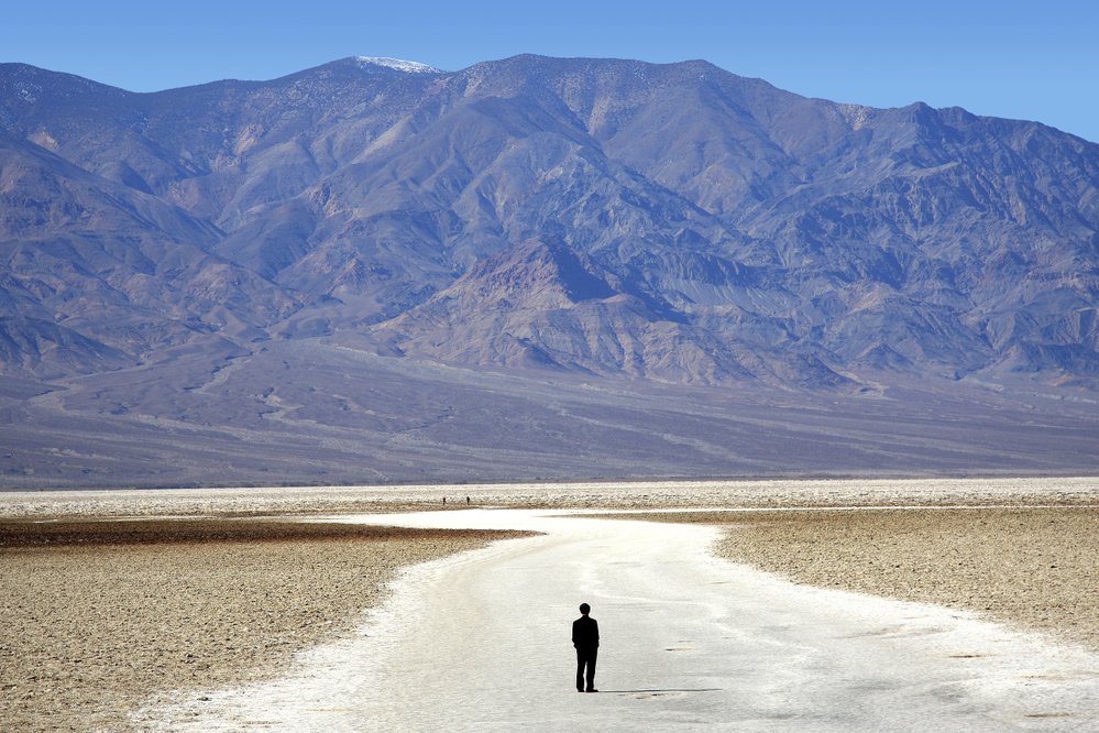 Badwater Basin: -86 metrů pod hladinou moře