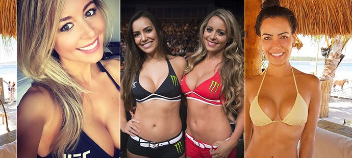 Krásky z oktagonu UFC Carly Bakerová a Luciana Andradeová