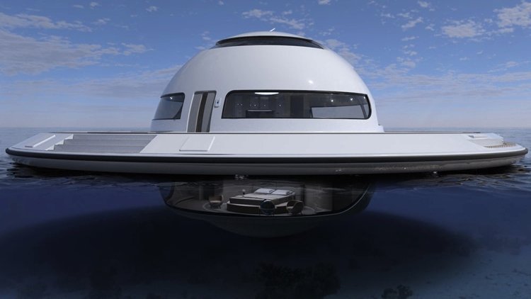 Nevšední hausbót z dílen italského konstruktéra Jet Capsule nese název UFO 2.0