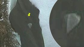 Podivný útvar na Google Earth: Vznáší se nad Antarktidou UFO?