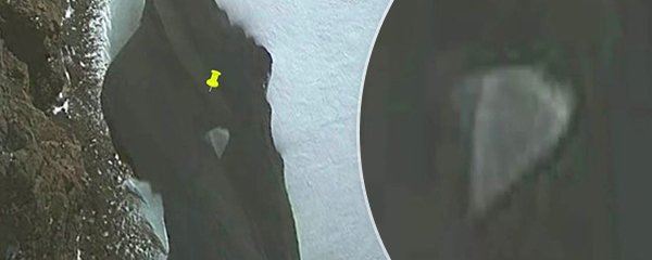 Podivný útvar na Google Earth: Vznáší se nad Antarktidou UFO?