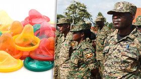 Ugandská armáda představila vlastní značku kondomů pro vojáky.