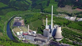 Uhelná elektrárna v německém Werdohl Elverlingsen