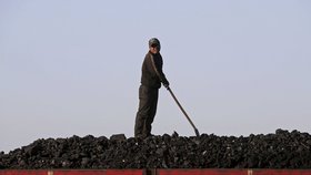 Těžba uhlí v Číně
