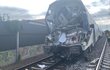 Nehoda vlaku a nákladního auta v Uhříněvsi, 6. září 2019.