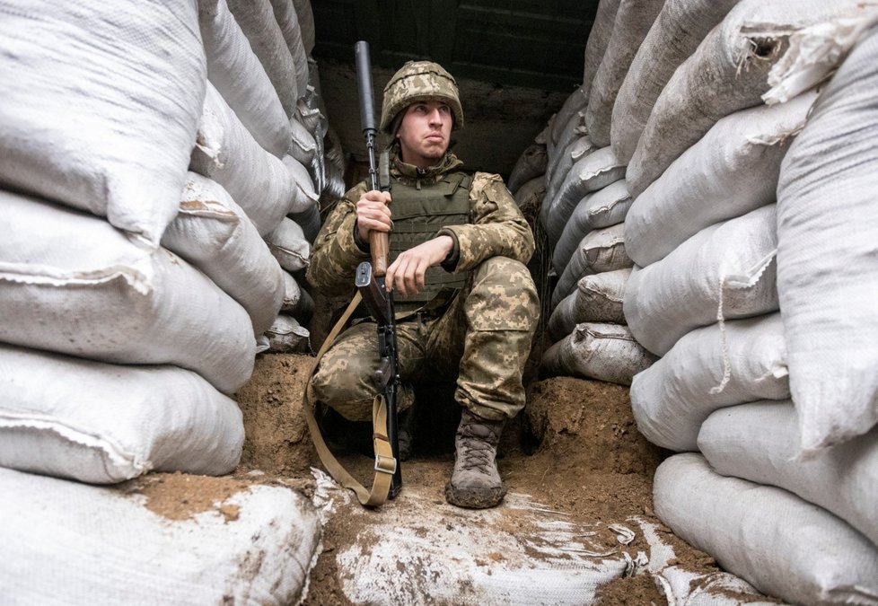 Ukrajinští vojáci.