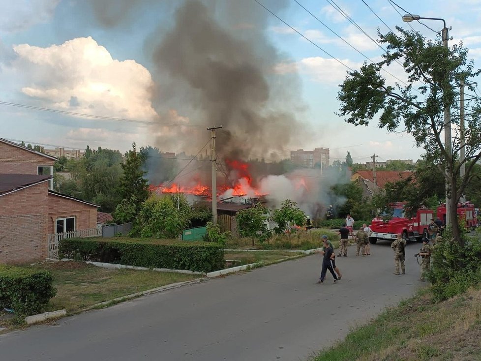 Útok na město Bachmut (29. 7. 2022)