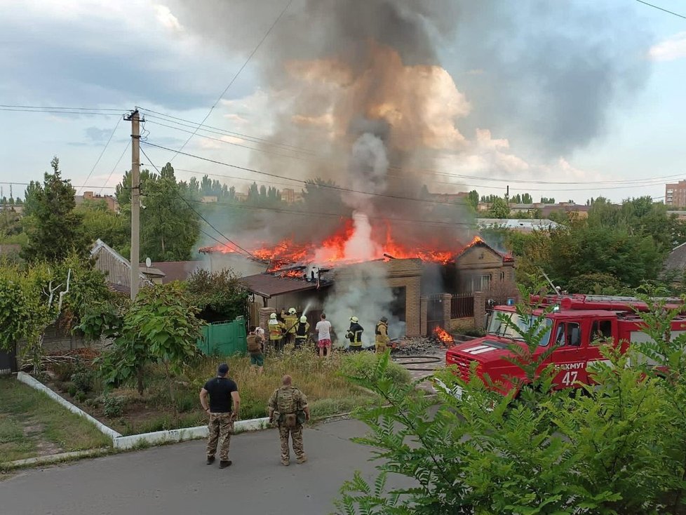 Útok na město Bachmut (29. 7. 2022)