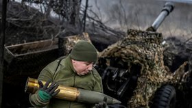 Ukrajinší vojáci na pozicích u Bachmutu (22.12.2023)
