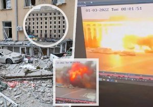 Bombardování Charkova: Do povětří letěla i radnice, Rusové útočí i na bytovky