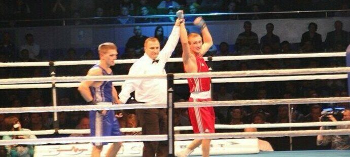 Ukrajinský boxerský šampion Oleg Prudky