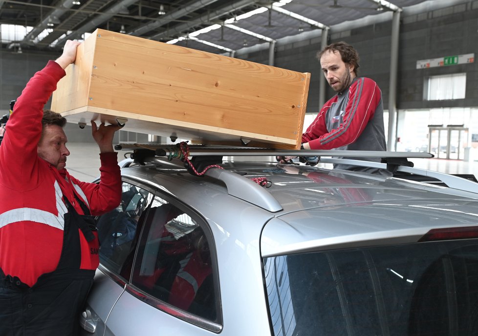 Brno zřídilo na výstaviši tzv. Nábytkovou banku pro pomoc uprchlíkům z Ukrajiny.