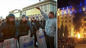 V Charkově dochází k nepokojím. Zatčeno bylo již několik desítek proruských aktivistů.