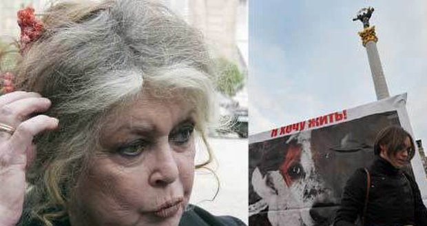 Proti zabíjení psů na Ukrajině protestuje i Brigitte Bardot