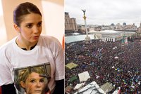 Až milion lidí na demonstraci v Kyjevě! Dcera Tymošenkové jim četla poselství své matky