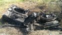 Zničené tanky v Novorusku, totiž na východě Ukrajiny. Zničené tanky v Novorusku, totiž na východě Ukrajiny.