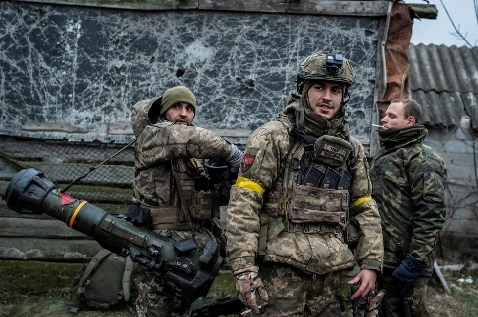 Ukrajinská armáda u města Lyman v Doněcké oblasti (8.12.2022))
