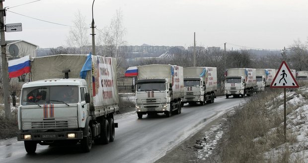 Humanitární konvoj pro východní Ukrajinu z Ruska