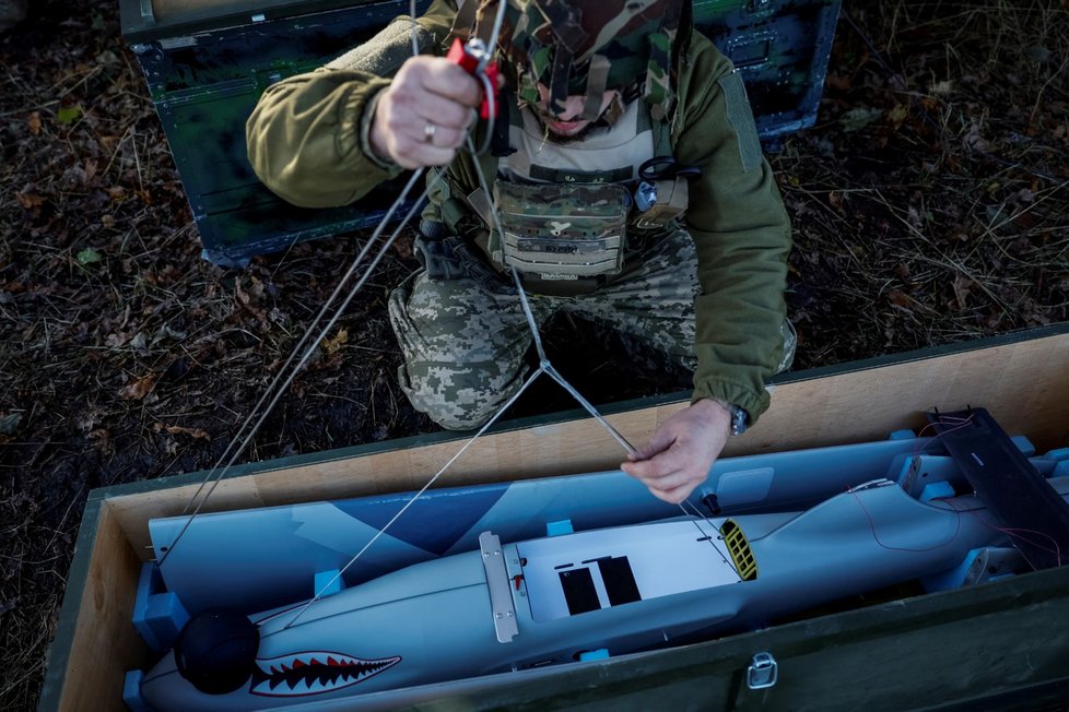 Ukrajinci mají dron ve tvaru žraloka (1.11.2023)
