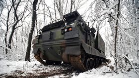 Ukrajinský Himars v Doněcké oblasti (24. 11. 2022).