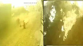 Video zachytilo dopad ukrajinského letadla sestřeleného Íránem.