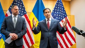 Americko-ukrajinská jednání o míru v Ženevě: Andrij Jermak a Marco Rubio (23. 11. 2025).