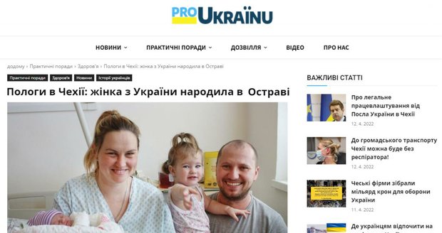 Chcete pomoct Ukrajincům? Pošlete je na ProUkrainu - web plný informací a příběhů