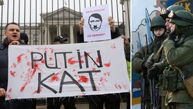 Protesty proti obsazení Krymu ruskými vojáky