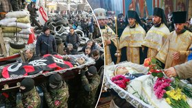 Poslední cesta mladého Michaila: Pohřeb oběti ukrajinských demonstrací se změnila v protest proti režimu prezidenta Janukovyče