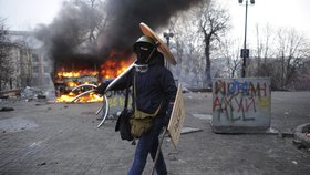 Demonstrace v ukrajinském Kyjevě v roce 2014