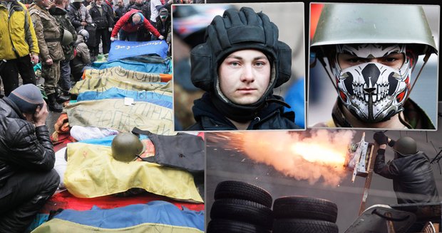 Ukrajinští bojovníci: Kdo válčí a umírá na barikádách a jaké mají zbraně?
