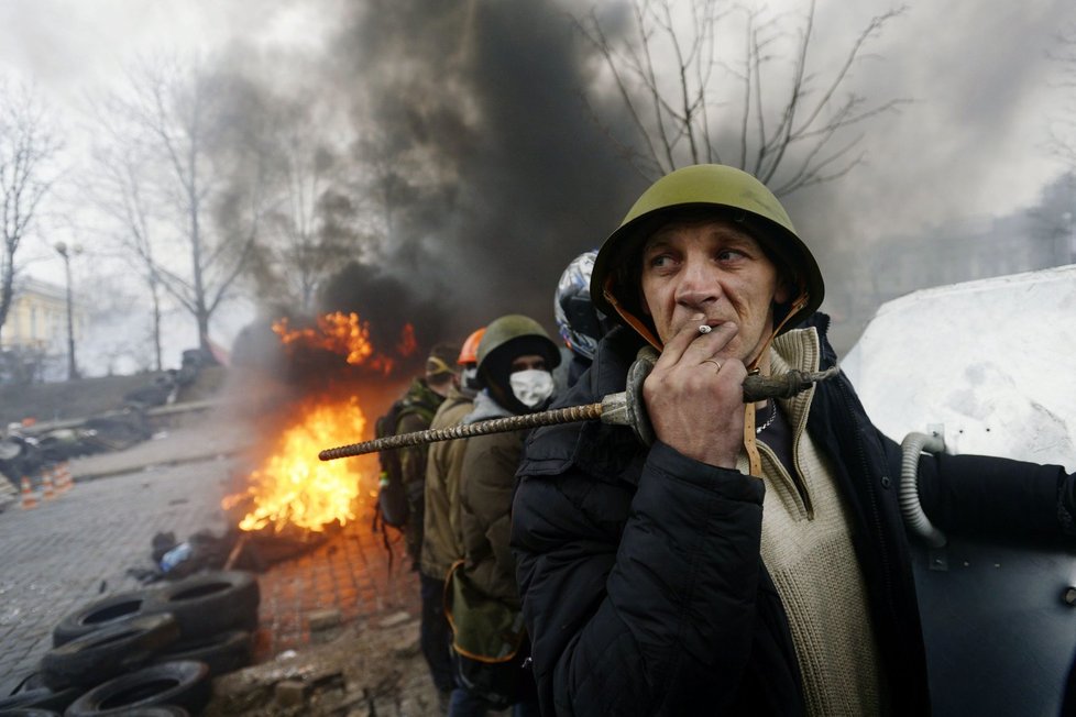 Chvilka klidu na ukrajinské barikádě